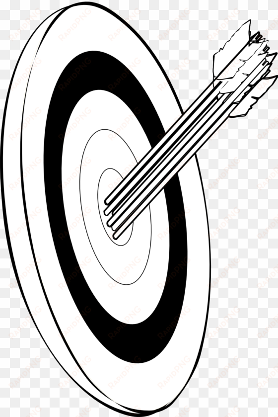 arrows and target snarkhunter arrows in the gold black - archery clipart black and white