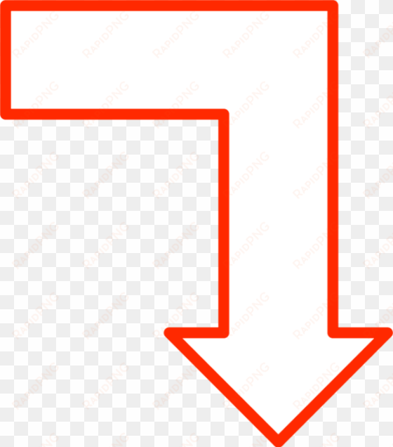 arrows pointing down png shape arrow pointing down - arrow pointing right then down