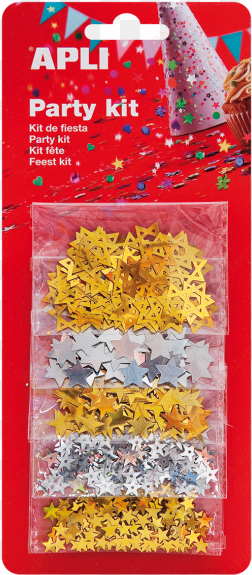 art & crafts sty - apli party kit - ensemble de confetti artisanaux