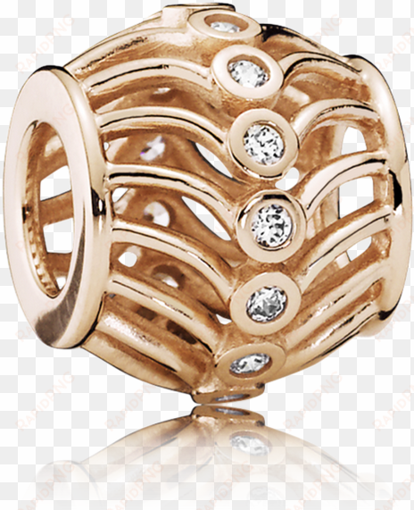 art deco, pandora rose™ - pandora rose art deco charm