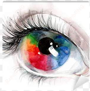 art print: okalinichenko's colourful human eye, 61x46in.
