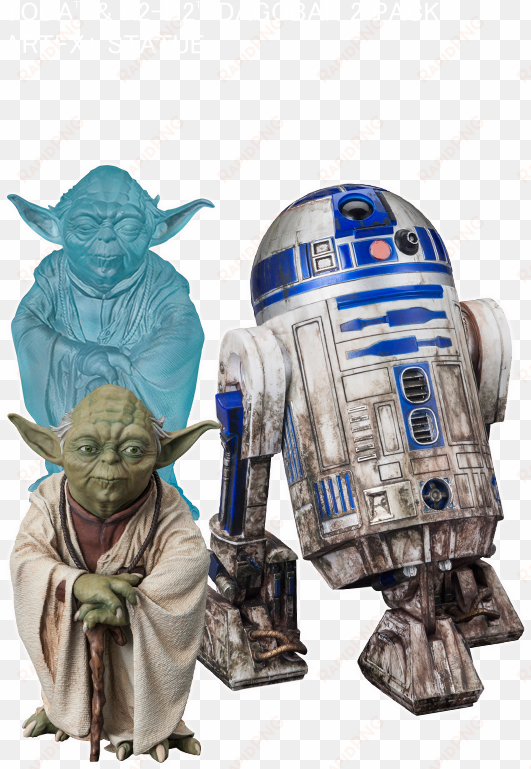 artfx ヨーダ ＆ r2-d2 ダゴバパック - 1/10 artfx+ yoda & r2-d2 dagobah - figure set