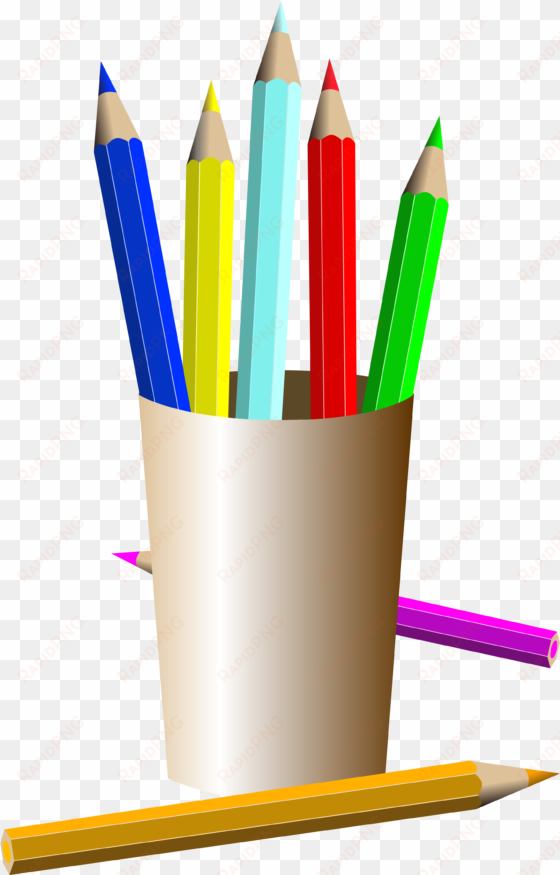 artist drawing easel clip art - pencil colors animado