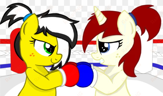 artist needed, boxing gloves, boxing ring, earth pony, - unicorn with boxing gloves