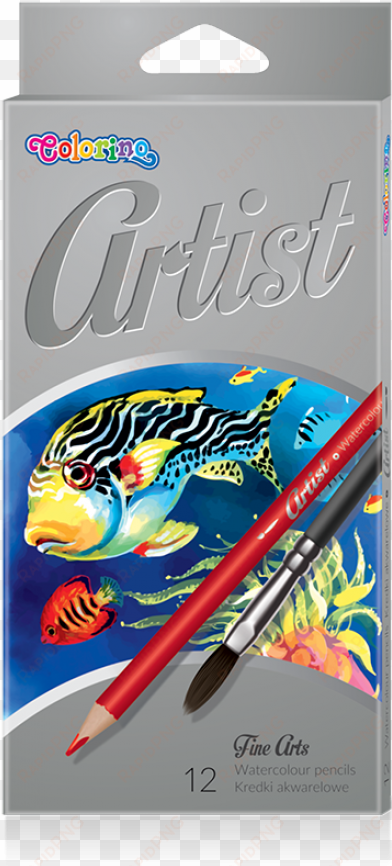 artist watercolour pencils 12 colours - colorino artist kredki akwarelowe okrągłe 12 kolorów