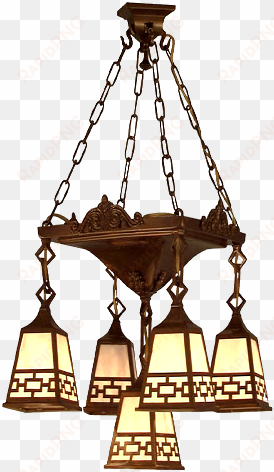 arts crafts craftsman mission chandeliers ceiling lights - arts and crafts design lights