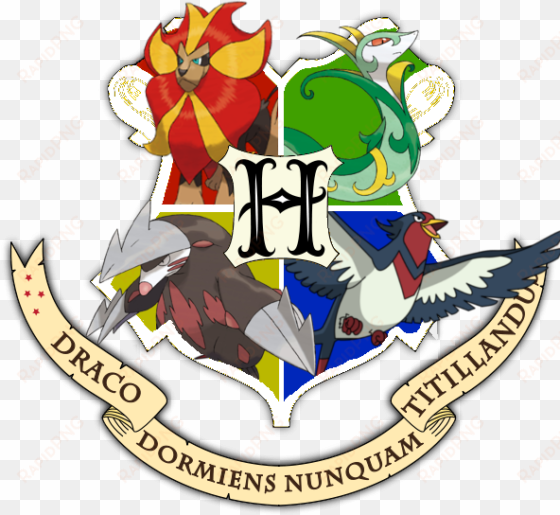 arts/craftsmade - pokemon hogwarts logo