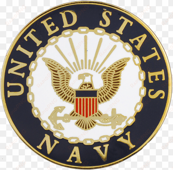 as the largest single source of navy and marine corps - united states navy logo pin