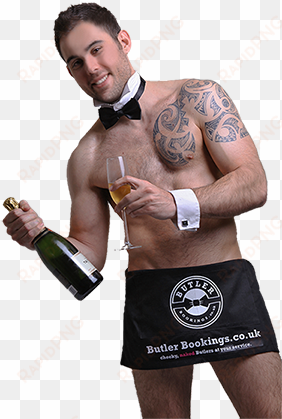 as well being easy on the eye, our butlers will keep - butlers in the buff brighton