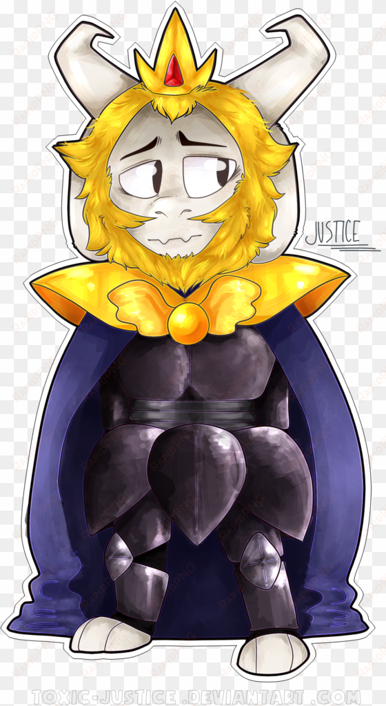 asgore undertale png vector free - asgore chibi