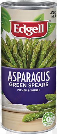 asparagus green spears - edgell baby peas 420g