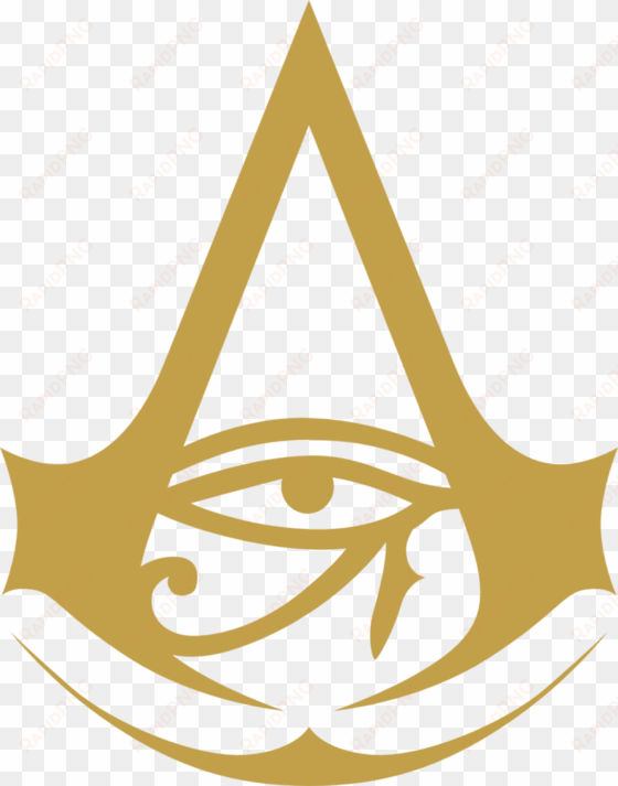 assassin's creed origins wallpaper and logo by thegoldenbox - assassin's creed origins emblem