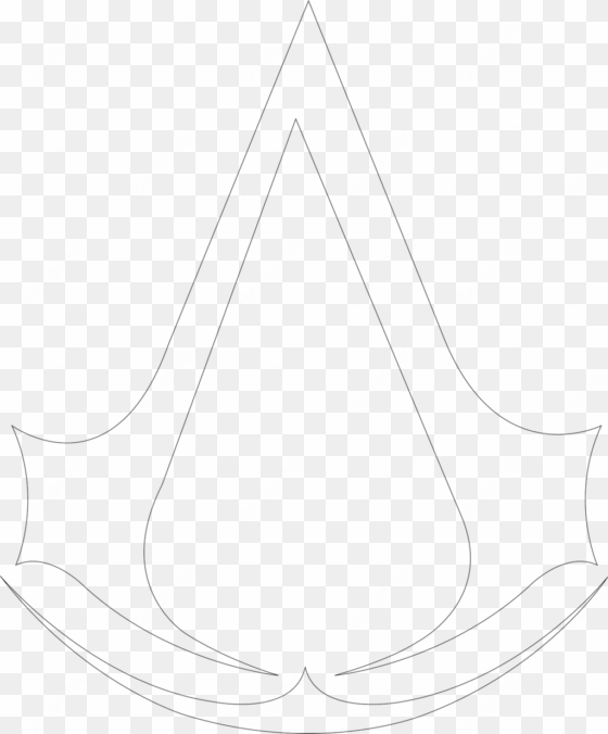 assassin's creed outline by mr-droy on deviantart - assassins creed logo outline