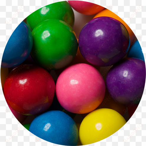 assorted color 1-inch gumballs - assorted colors 1" gumballs