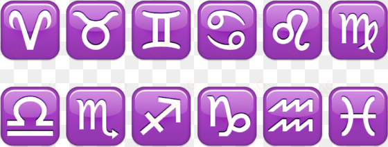 astrology signs clipart snapchat - purple emoji meanings