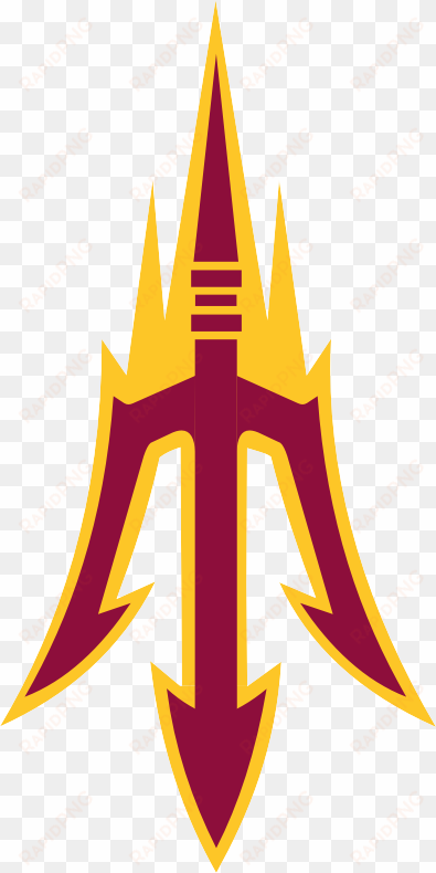 asu logo flipped - arizona state sun devils magnet stockdale 3x5