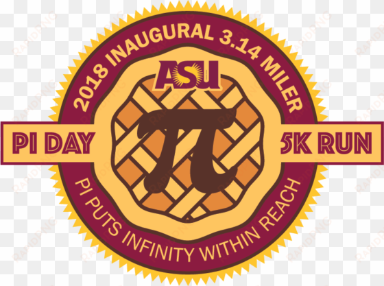 asu pi day 5k run logo - arizona state university