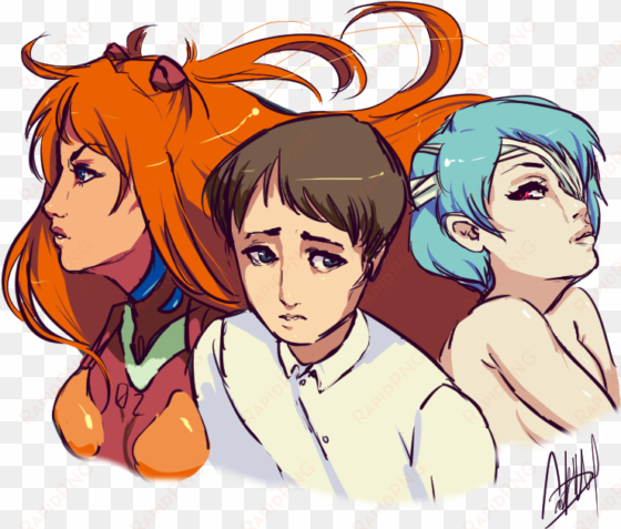 asuka langley soryu shinji ikari rei ayanami neon genesis - deviantart