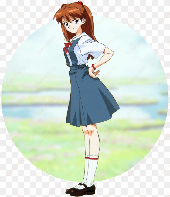 asuka soryu langley 〖school uniform〗 - asuka langley school cosplay