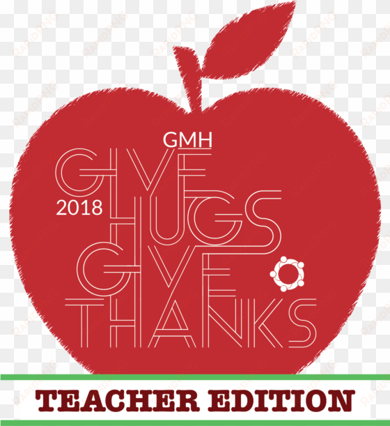 at give more hugs, we believe teachers deserve recognition - love