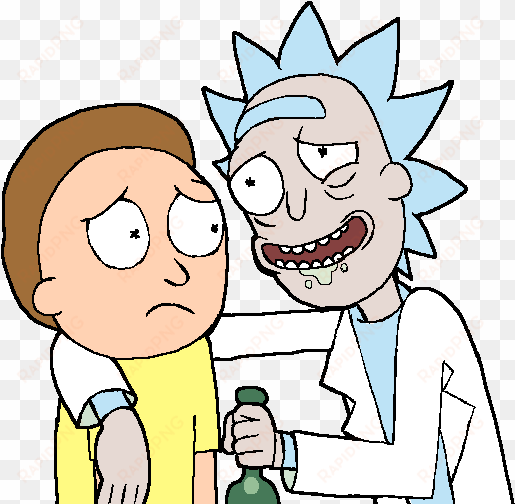at the movies - rick and morty transparent background