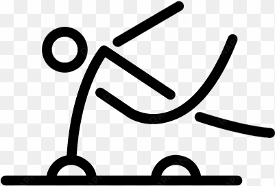athlete stick man vector