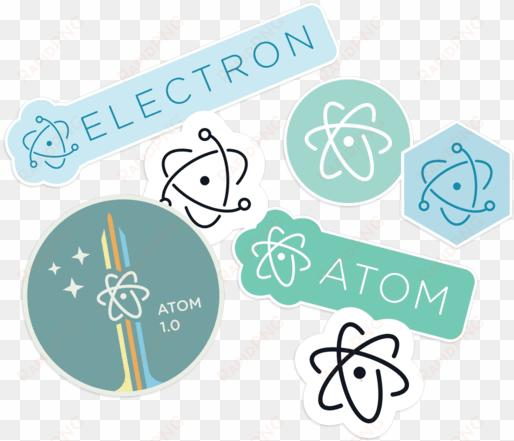 atom electron stickers - back to school stickers png