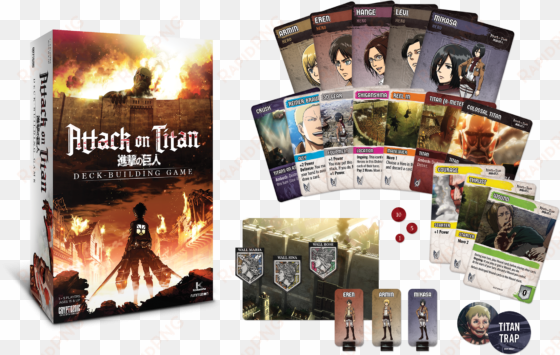 attack on titan deck-building game released by cryptozoic - attack on titan deck building