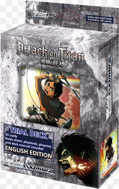 attack on titan - weib / schwarz attack on titan trial deck card game