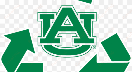 au goes green recycle logo - auburn university sustainability