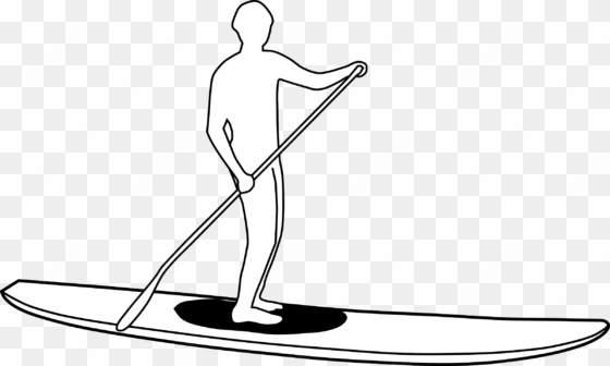 auction paddles png download - stand up paddle board outline