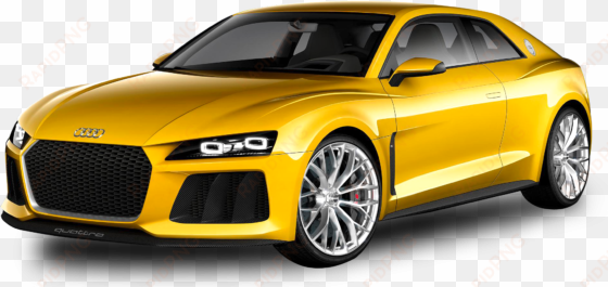 audi car png image side view - audi car in yellow