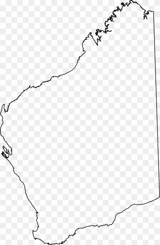 australia map drawing at getdrawings - map of western australia