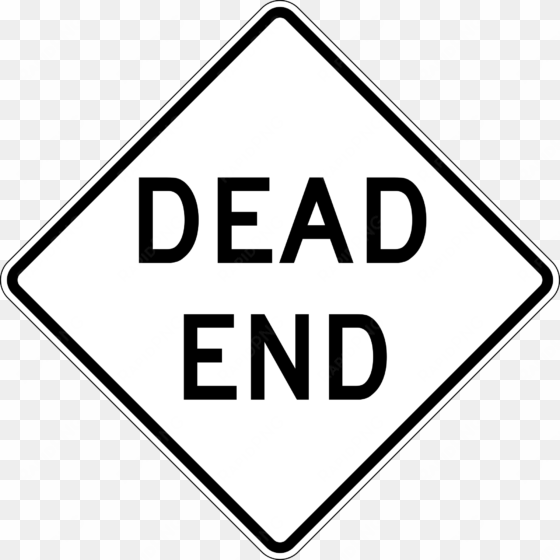 australian road sign - australian dead end sign