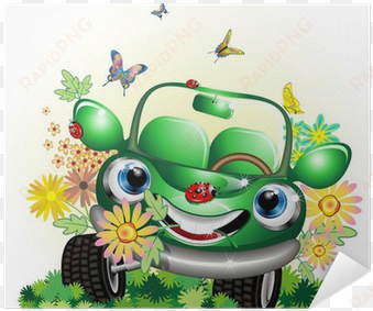 auto verde ecologica cartoon ecological green car vector - car wash cartoon