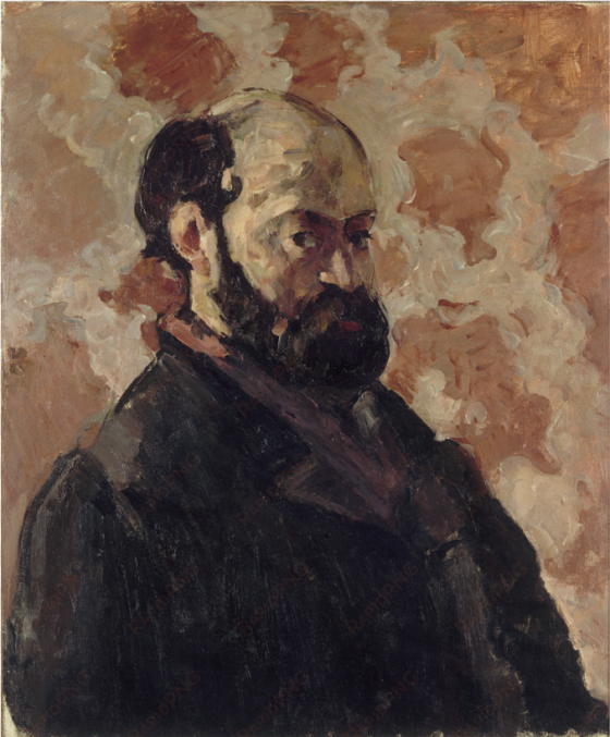 autorretrato delante de un fondo rosa - paul cezanne self portrait 1875