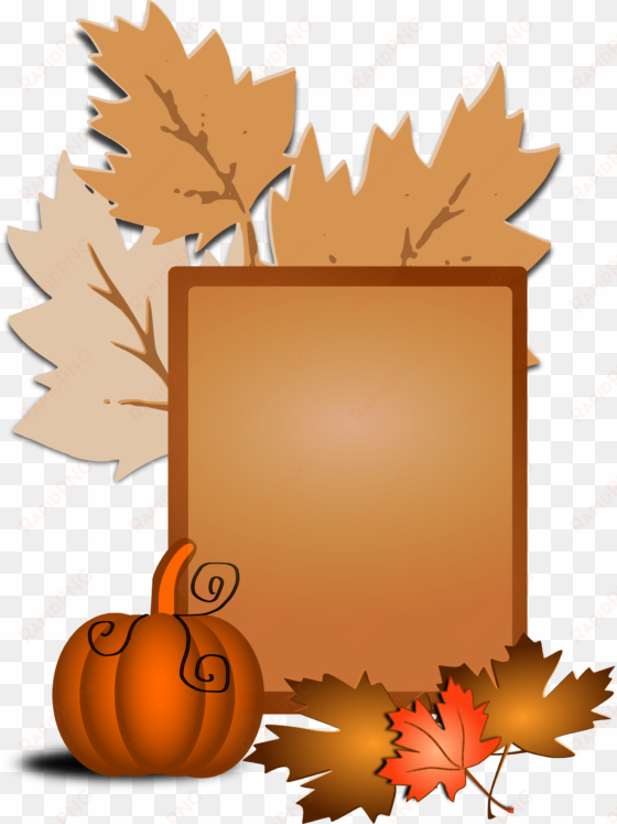 autumn border clip art - fall break no school