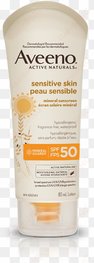 aveeno® sensitive skin sunscreen lotion spf - aveeno daily moisturizing body wash - 12 oz