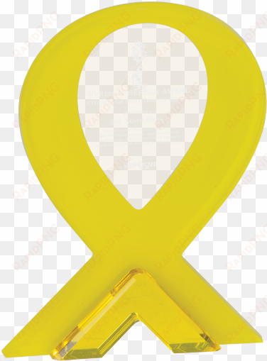 awareness acrylic award - yellow quantity(1)