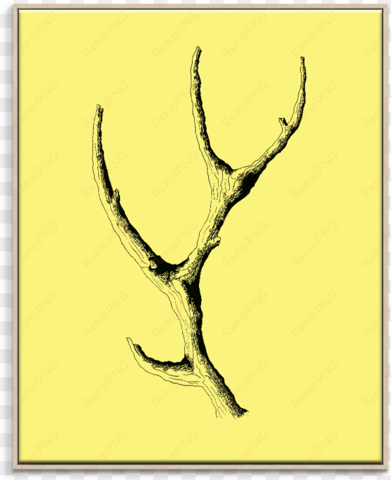 ayarti wooden antler - artist lane wooden antler by ayarti framed graphic