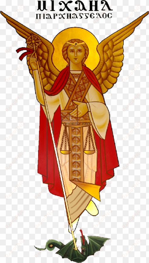 b 510×900 pixels - archangel michael coptic icon