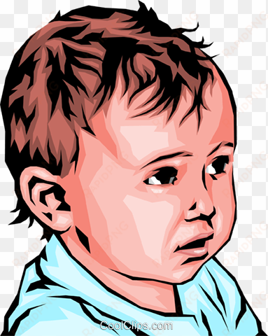 baby boy royalty free vector clip art illustration - realistic baby clipart