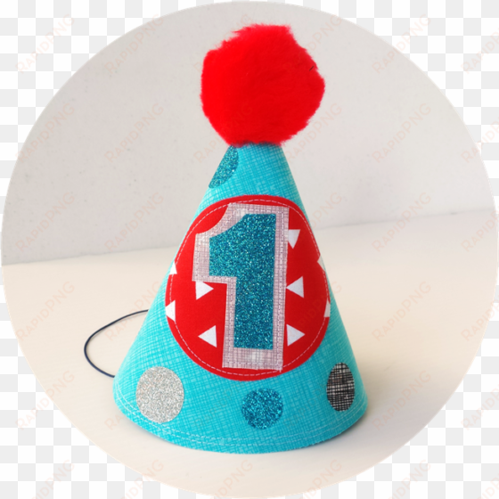 baby boy's first birthday party hat - 1 st birthday hat png