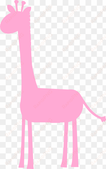 baby giraffe clip art - pink giraffe clip art