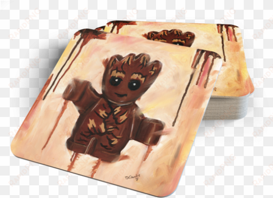 baby groot coasters - cartoon