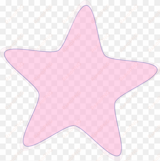 baby pink star clipart