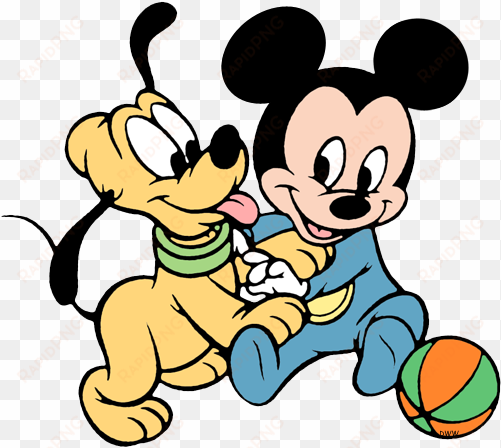 baby pluto and mickey