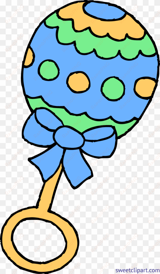 baby rattle boy blue clip art - rattle clipart