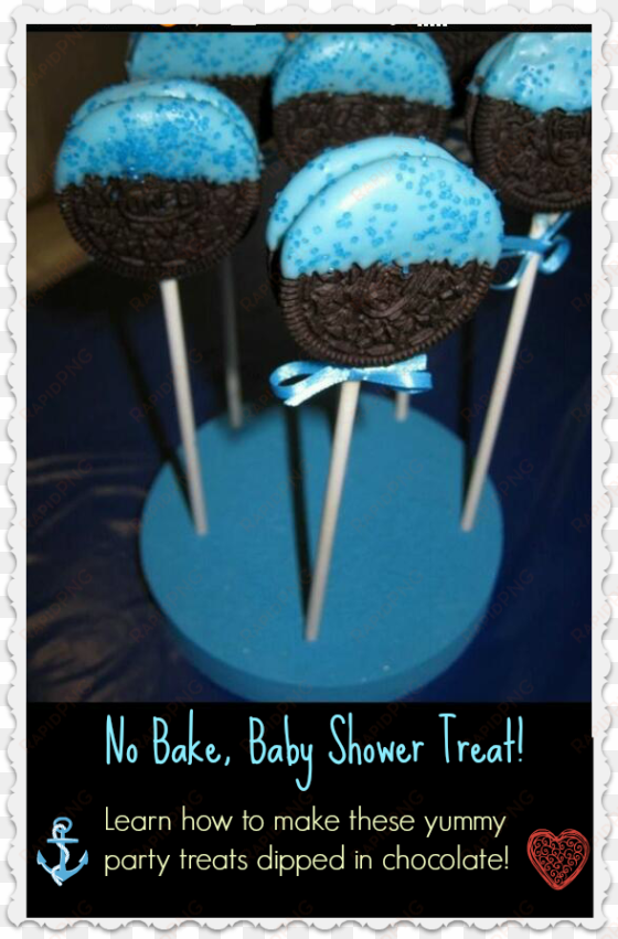 baby shower chocolate oreos - birthday party food ideas frozen