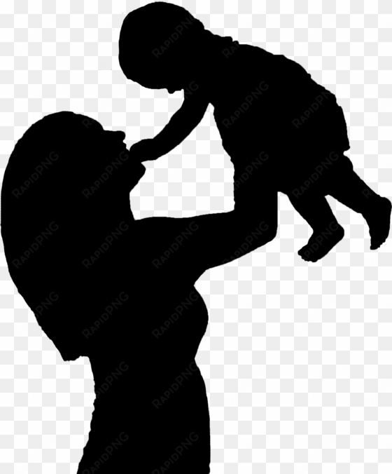 baby silhouette png - mom and baby silhouette